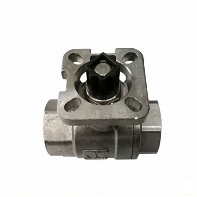 Q641F Concrete Batching Plant Parts Pneumatic Ball Valve With Internal Thread